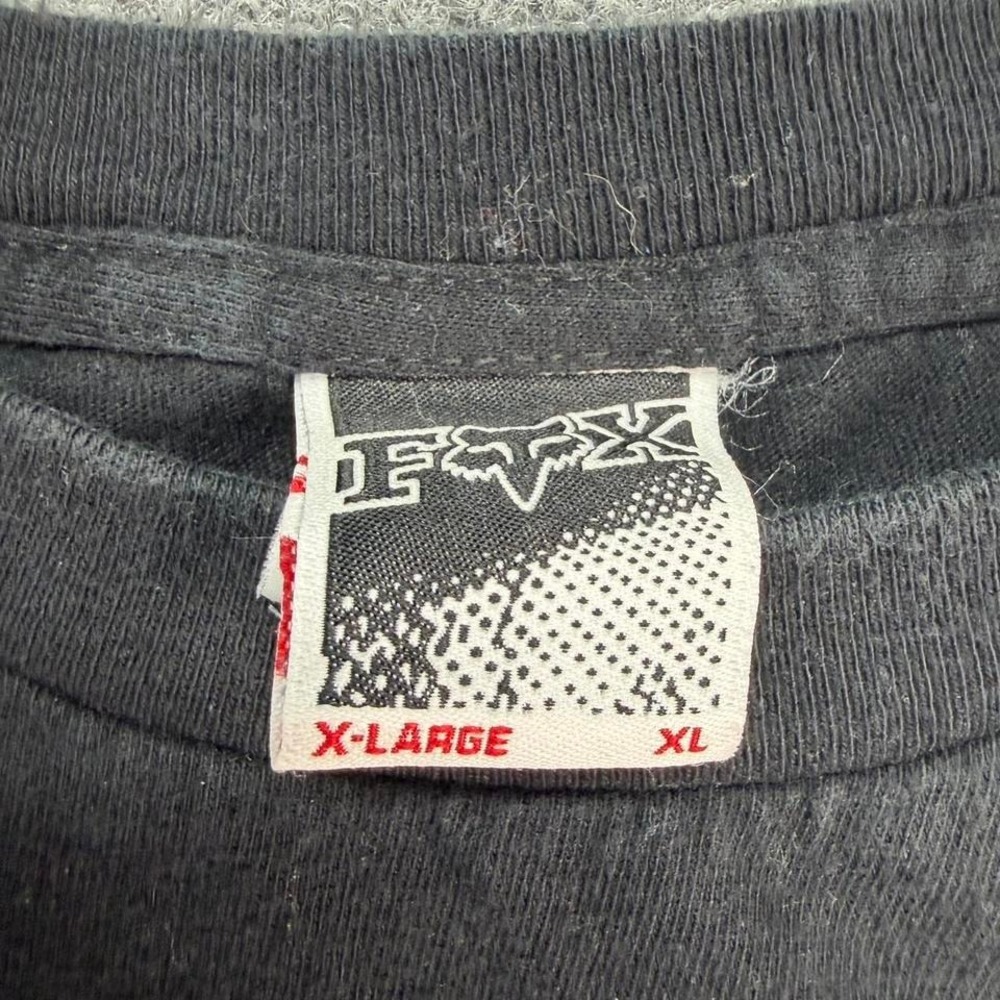 Y2K Fox racing shirt men's size extra large black and neon green - Picture 2 of 6